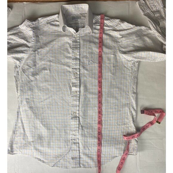 Faconnable Men's Button-Down Dress Shirt Cotton France - Size 15 1/2 L - Picture 3 of 8